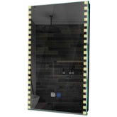 Specchio LED Verticale | Pulsanti touch | Funzione anti-appannamento | Luce bianca calda - Reyze Serie Edge Modello 6